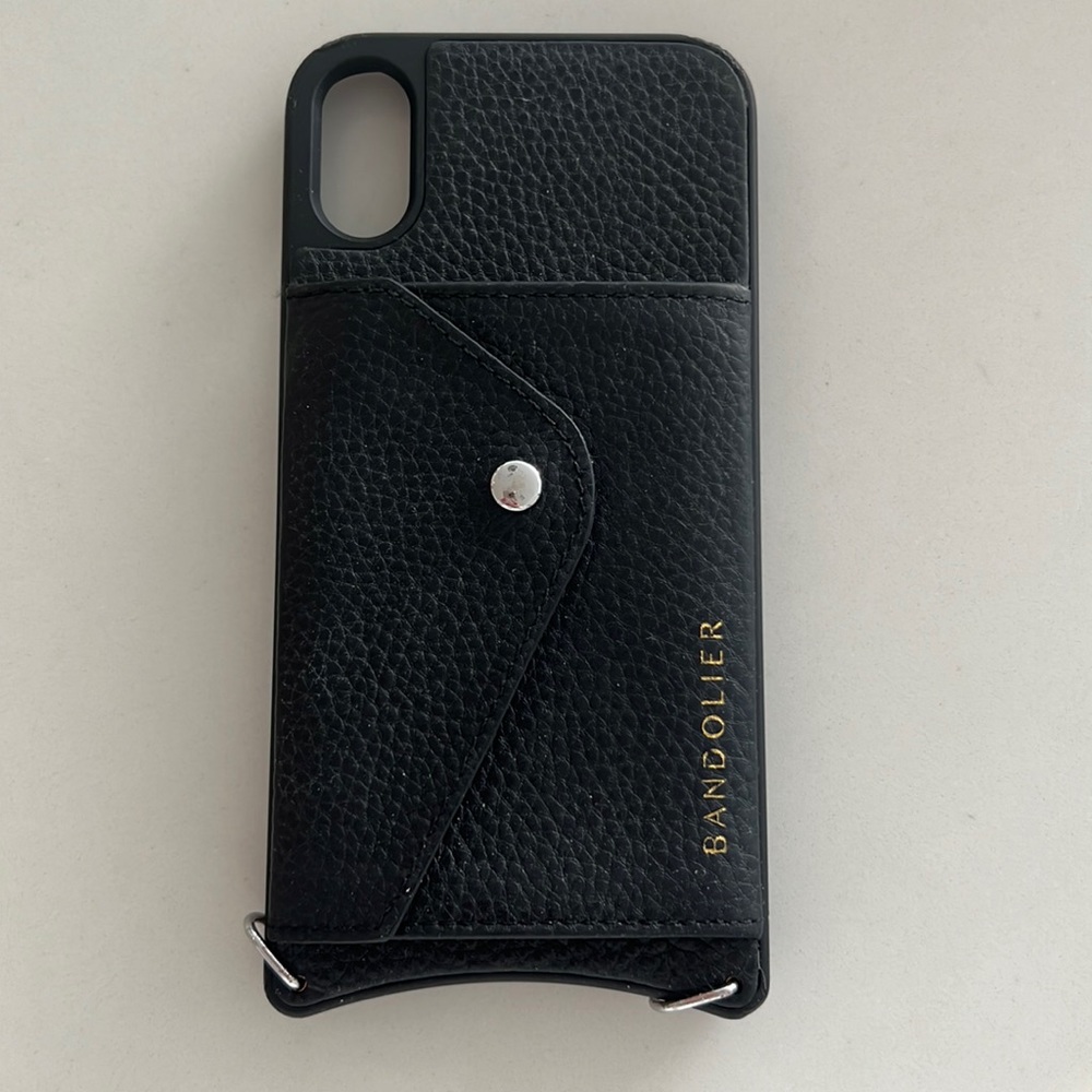 Bandolier leather case for iPhone XR